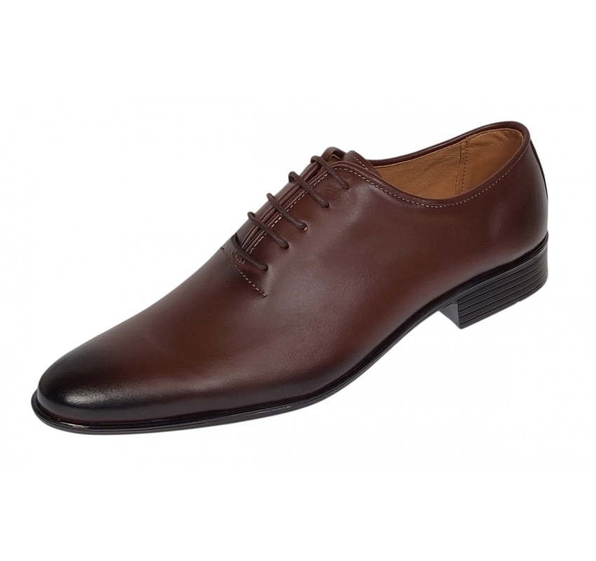 Pantofi barbati eleganti din piele naturala - Maro Cognac Havana 51