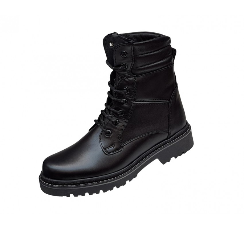 Bocanci barbati experimentali din piele naturala, imblaniti, model iarna, negru, Army Force GKR55N Bocanci barbati experimentali din piele naturala, imblaniti, model iarna, negru, Army Force GKR55N