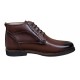Ghete barbati casual din piele naturala maro imblanite Karo GKR56M
