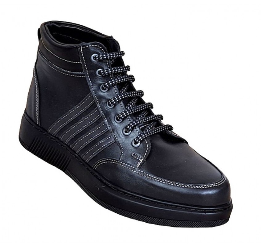 Marimea 40 Ghete barbati din piele naturala imblanite, GKR, Negru GKR59N Marimea 40 Ghete barbati din piele naturala imblanite, GKR, Negru GKR59N