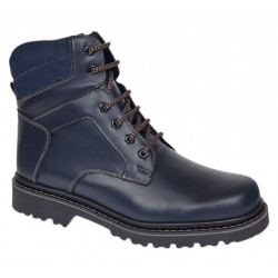 Bocanci barbati Sport din piele naturala model Bleumarin Imblanit GKR5KBLUE