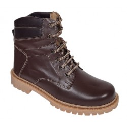 Bocanci barbati Sport din piele naturala Maro Cognac GKR5KG