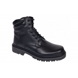 Bocanci barbati Sport din piele naturala model Negru imblanit GKR5KN
