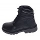 Bocanci barbati Sport din piele naturala model Negru imblanit GKR5KN