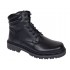 Bocanci barbati Sport din piele naturala model Negru imblanit GKR5KN