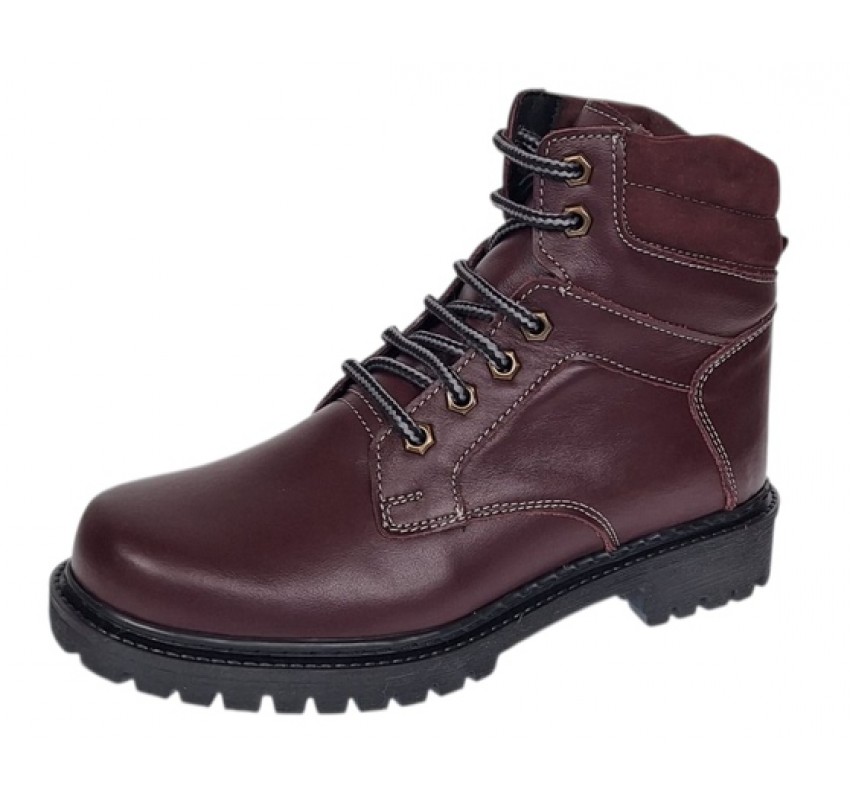 Bocanci barbati Sport din piele naturala model Bordeaux Imblaniti GKR5KVIS