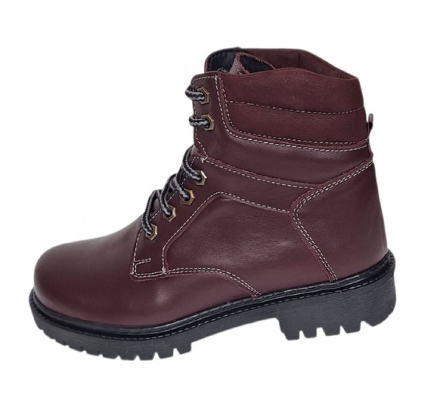 Bocanci barbati Sport din piele naturala model Bordeaux Imblaniti GKR5KVIS