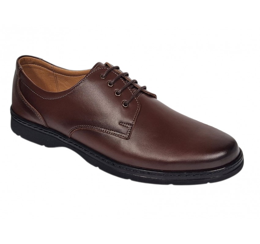Pantofi barbati casual din piele naturala pe calapod lat Maro GKR5XM
