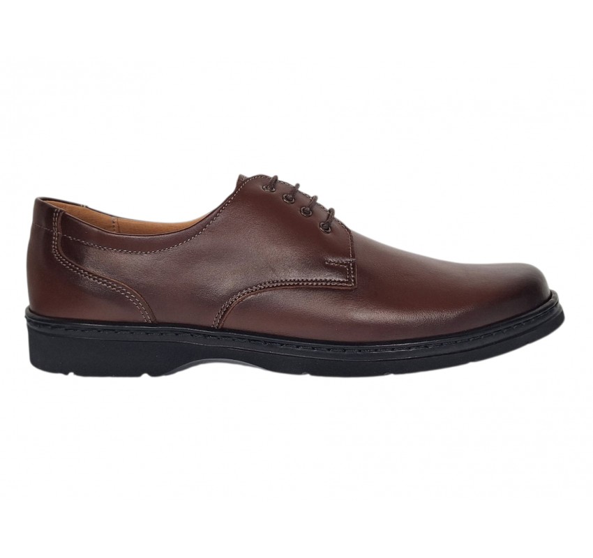 Pantofi barbati casual din piele naturala pe calapod lat Maro GKR5XM