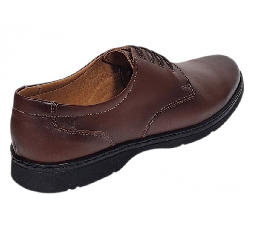 Pantofi barbati casual din piele naturala pe calapod lat Maro GKR5XM