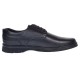Pantofi barbati casual din piele naturala pe calapod lat Negru GKR5XN