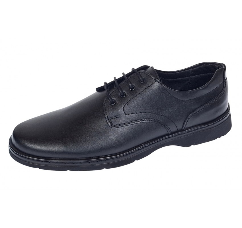 Pantofi barbati casual din piele naturala pe calapod lat Negru GKR5XN Pantofi barbati casual din piele naturala pe calapod lat Negru GKR5XN