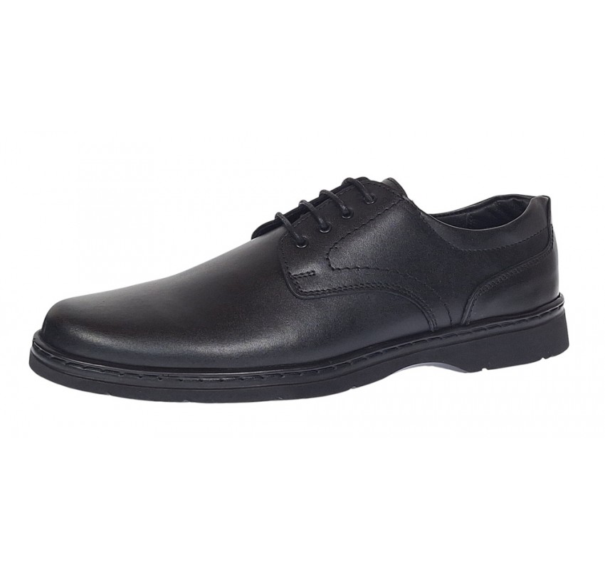Pantofi barbati casual din piele naturala pe calapod lat Negru GKR5XN Pantofi barbati casual din piele naturala pe calapod lat Negru GKR5XN