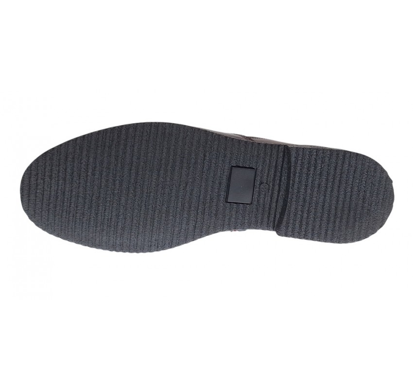 Ghete barbatesti bordeaux din piele naturala cu fermoar Rusay Office GKR61VIS
