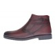 Ghete barbatesti bordeaux din piele naturala cu fermoar Rusay Office GKR61VIS