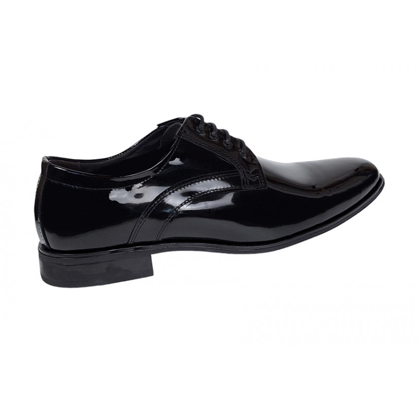 Pantofi barbati eleganti din piele naturala, Negru LAC GKR62N