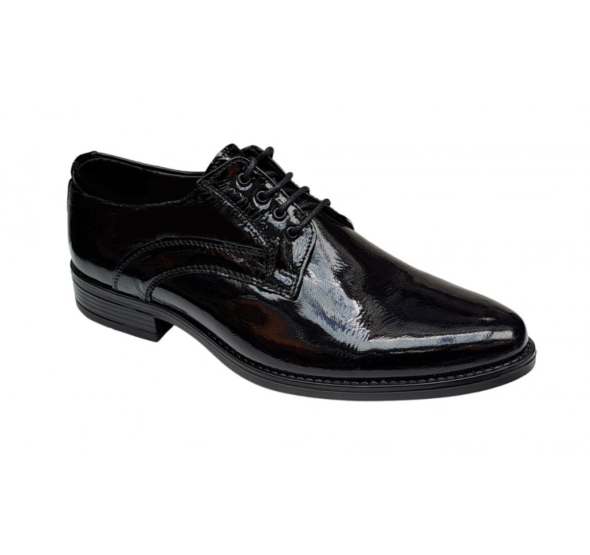 Pantofi barbati, eleganti, din piele naturala, Negru LAC, GKR62N