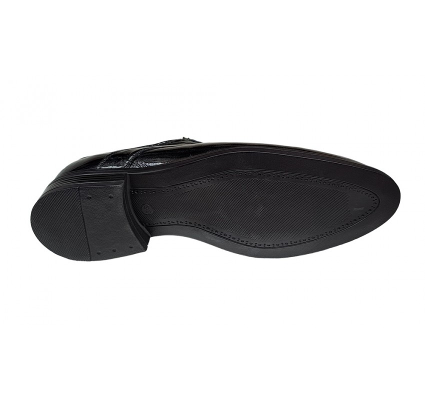 Pantofi barbati, eleganti, din piele naturala, Negru LAC, GKR62N