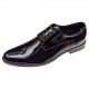 Pantofi barbati eleganti din piele naturala de culoare Negru Lac Zidan 819