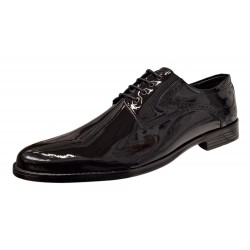 Pantofi barbati piele naturala lac negru – Eleganta absoluta pentru evenimente speciale