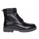 Bocanci barbati miliari din piele naturala imblaniti, model Army Force Negru GKR700N