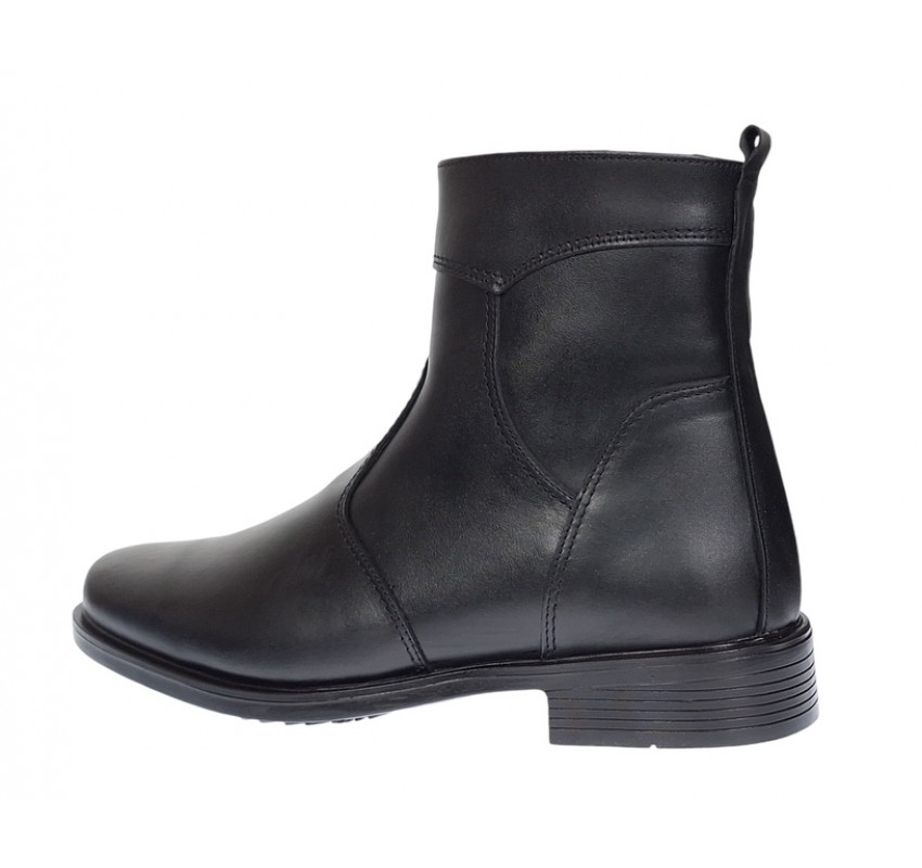 Ghete barbati din piele naturala cu fermoar imblanite GKR714N Ghete barbati din piele naturala cu fermoar imblanite GKR714N