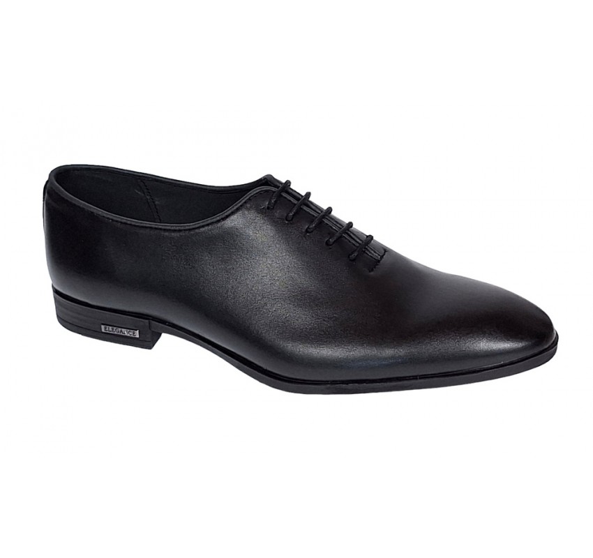 Pantofi barbati eleganti piele naturala de culoare neagra GKR71N