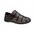 Sandale barbati casual din piele naturala Negru GKR73N
