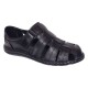 Sandale barbati casual din piele naturala Negru Box GKR73NN
