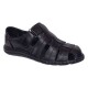 Sandale barbati casual din piele naturala Negru Box GKR73NN
