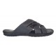 Papuci barbati din piele naturala de culoare Gri inchis - GKR74GRI Papuci barbati din piele naturala de culoare Gri inchis - GKR74GRI