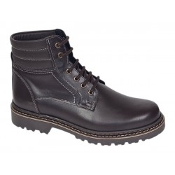 Bocanci barbati din piele naturala neimblaniti maro All Season GKR79MBOX