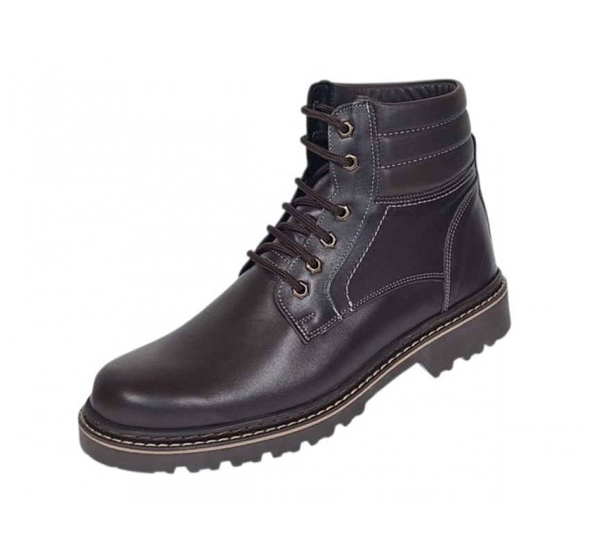 Bocanci barbati din piele naturala neimblaniti maro All Season GKR79MBOX