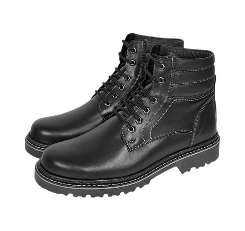 Bocanci barbati din piele naturala neimblaniti Negri All Season GKR79NBOX