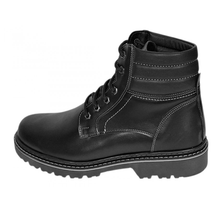 Bocanci barbati din piele naturala neimblaniti Negri All Season GKR79NBOX