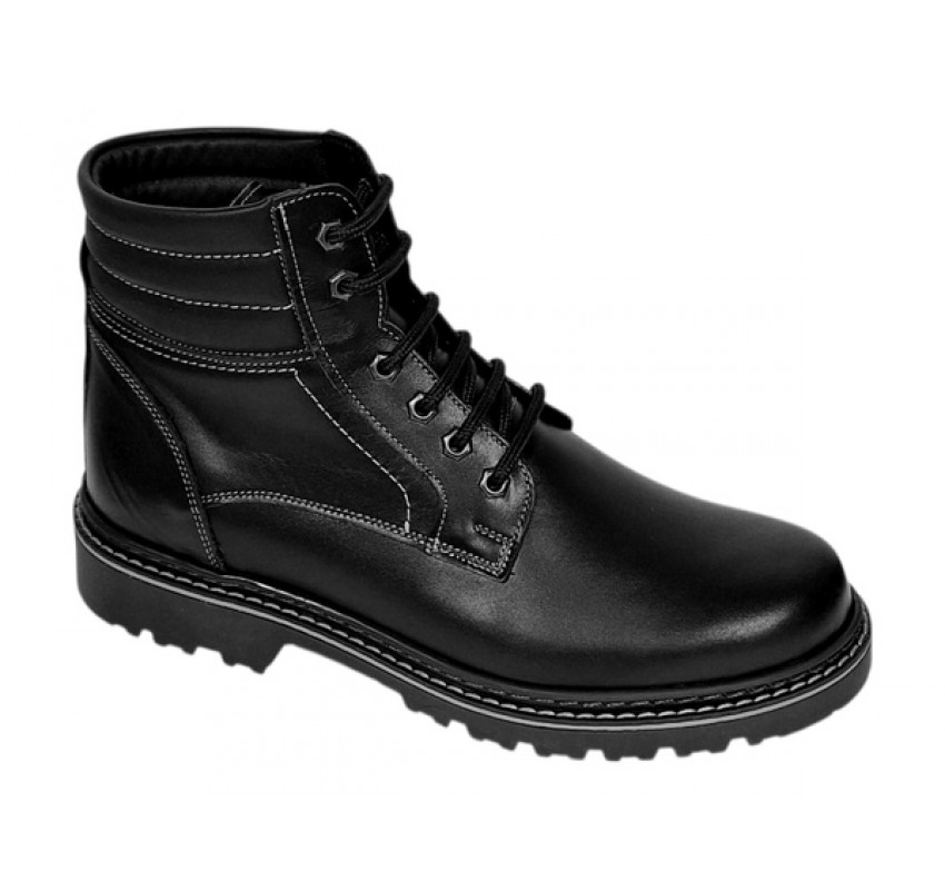 Bocanci barbati din piele naturala neimblaniti Negri All Season GKR79NBOX