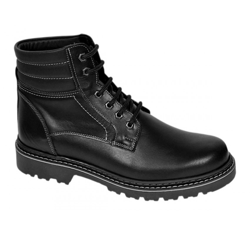 Bocanci barbati din piele naturala neimblaniti Negri All Season GKR79NBOX