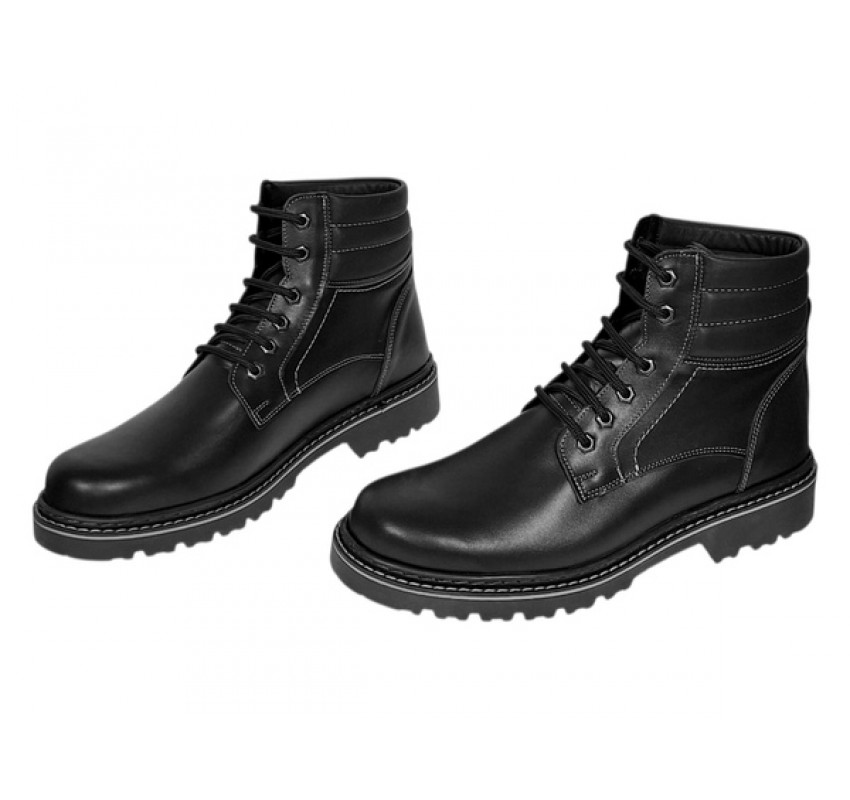 Bocanci barbati din piele naturala neimblaniti Negri All Season GKR79NBOX