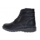 Ghete barbati din piele naturala cu siret si fermoar (imblanite) Corsa Negru GKR7XN