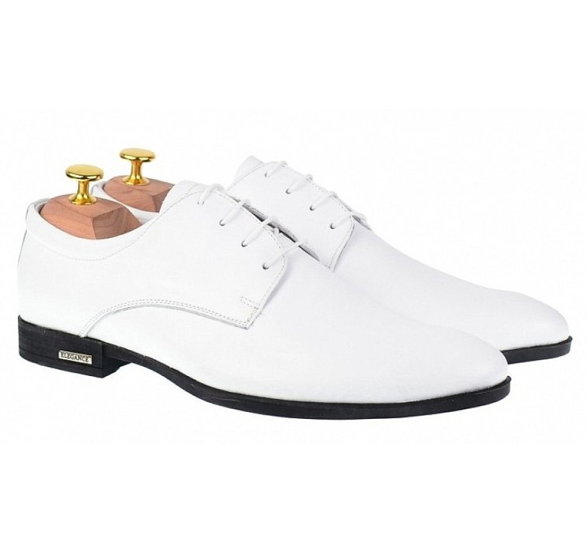 Pantofi eleganti barbati din piele naturala - Model Alb GKR80A