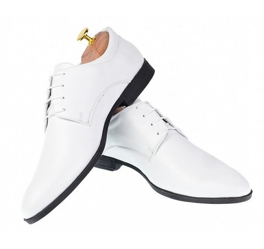 Pantofi eleganti barbati din piele naturala - Model Alb GKR80A