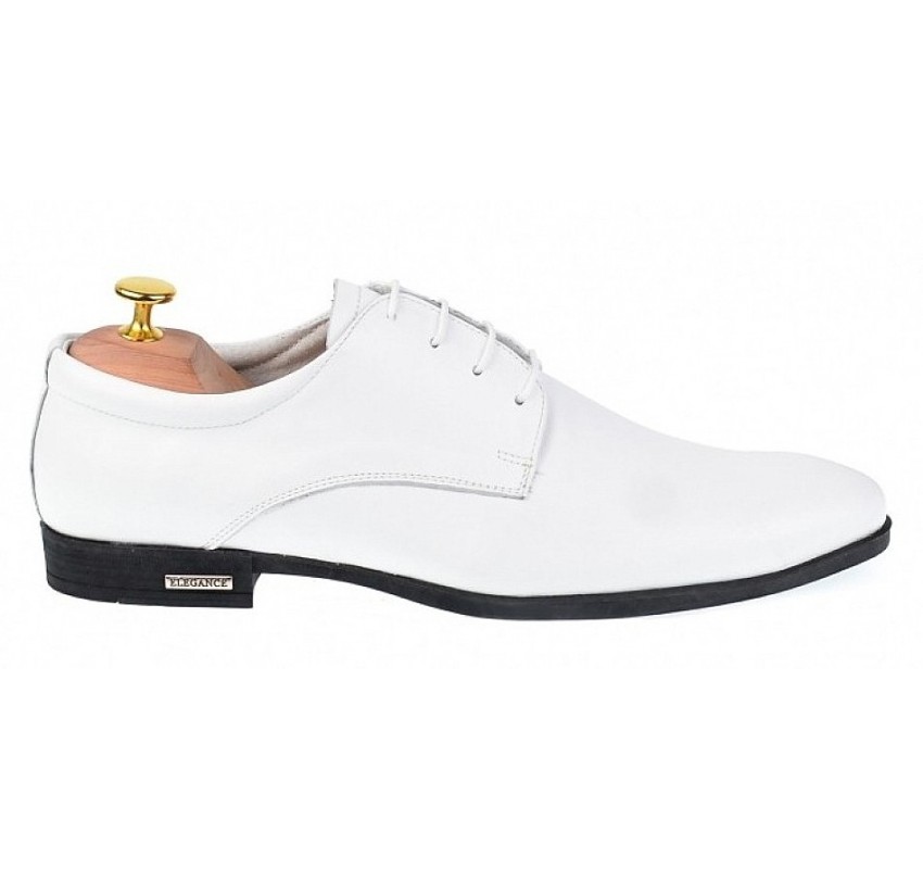 Pantofi eleganti barbati din piele naturala - Model Alb GKR80A