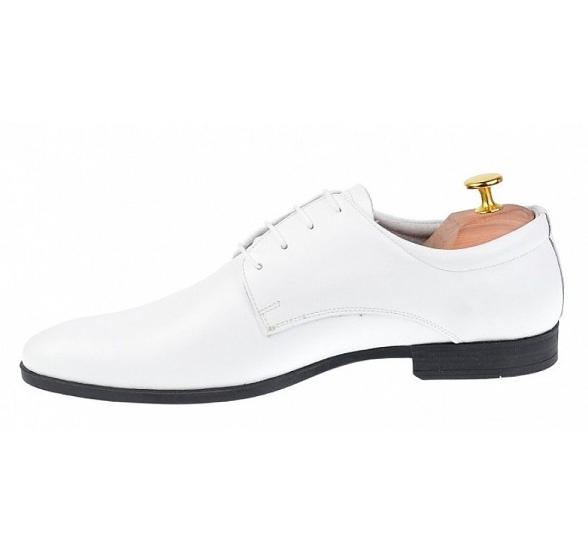 Pantofi eleganti barbati din piele naturala - Model Alb GKR80A
