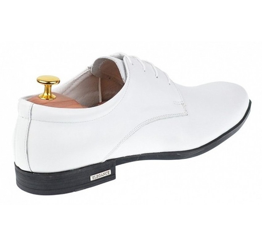 Pantofi eleganti barbati din piele naturala - Model Alb GKR80A