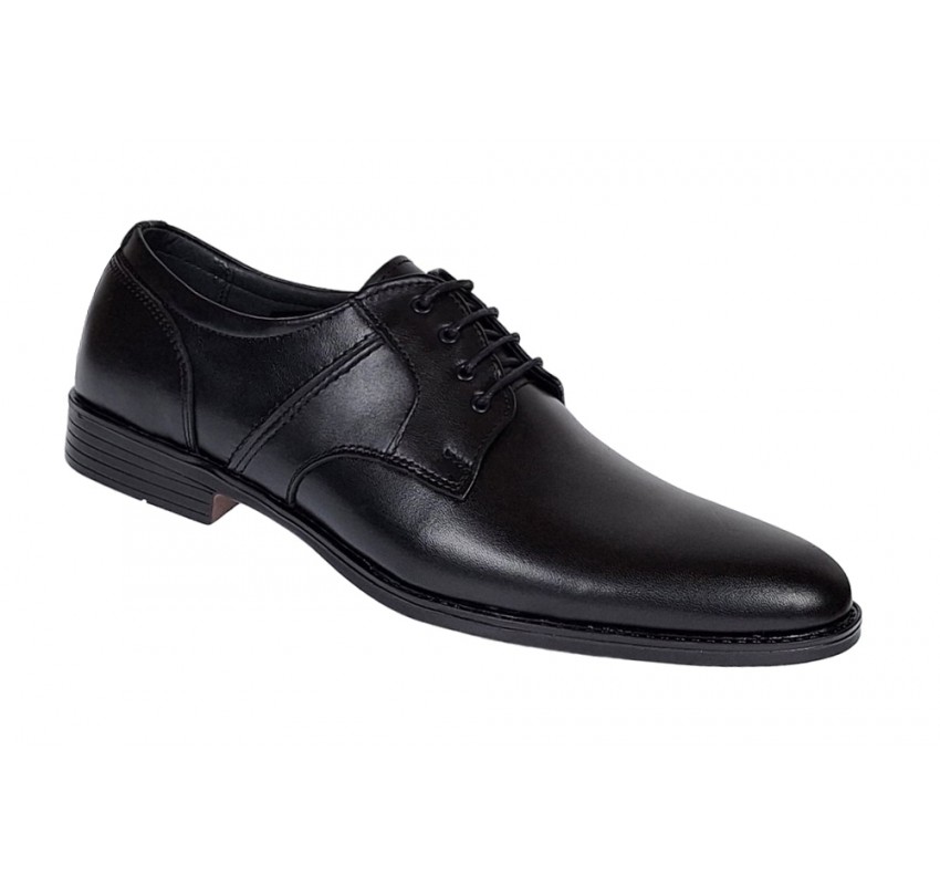 Pantofi barbati eleganti din piele naturala Negru - GKR80N