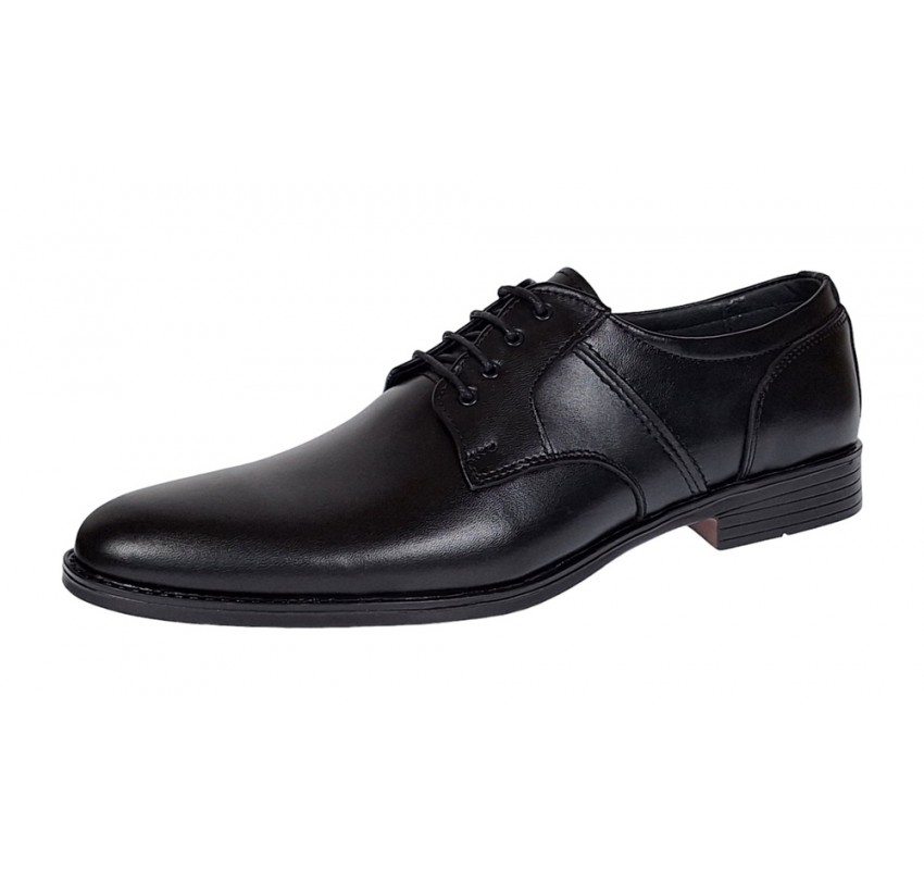 Pantofi barbati eleganti din piele naturala Negru - GKR80N