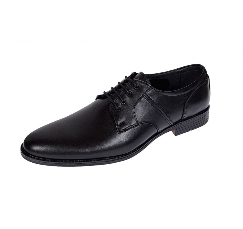 Pantofi barbati eleganti din piele naturala Negru - GKR80N