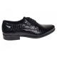 Pantofi barbati de gala - eleganti din piele naturala croco lac Ciucaleti Lorenzo 819