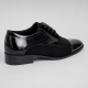Pantofi bărbați negri din piele naturală lac și velur – eleganți și rafinați GKR819LVN