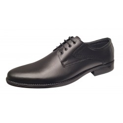 Pantofi barbati eleganti din piele naturala de culoare neagra Zidan 819